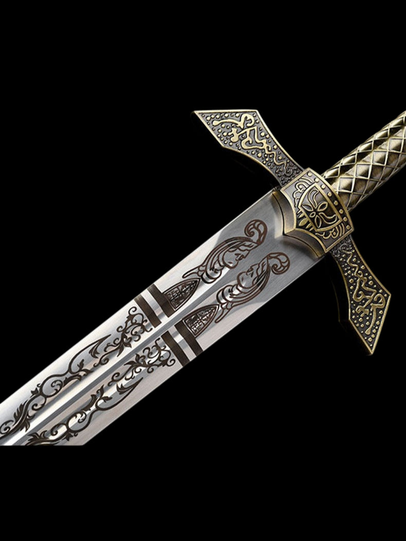 Elden Ring Banished Knight's Greatsword Stainless Steel Replica Sword, Unsharpened Cosplay Weapon for Collection & Costume Display