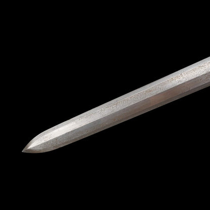 Hanchuan Song Dynasty Chinese Sword, Full Tang Construction, Sharp Blade, Eight‑Sided Forged Damascus Steel, Antique Bronze Cloud‑Pattern Fittings, Premium Dragon‑Phoenix Hardwood Handle And Scabbard, Historical Collectible Sword