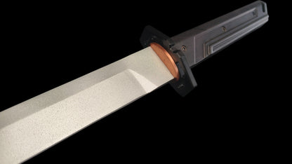 Tactical Knife (White Blade) — "Blade of Ice and Snow" (9SiCr Forged)