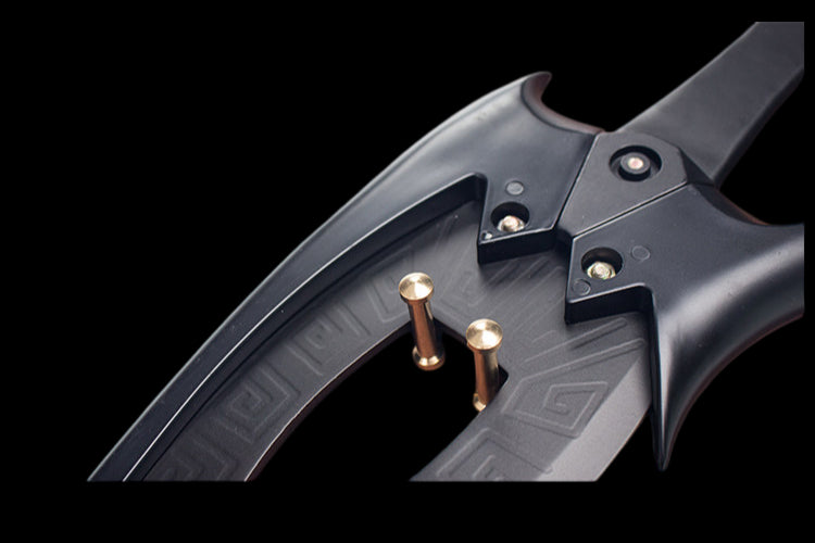 Peerless Black Sword (Stainless Steel), blunt blade, unsharpened.