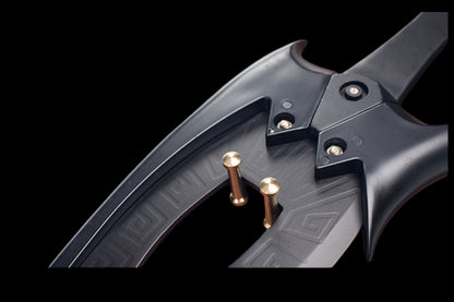 Peerless Black Sword (Stainless Steel), blunt blade, unsharpened.
