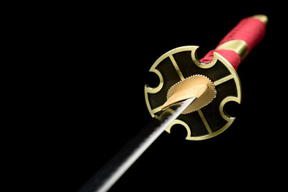 Sandai Kitetsu Katana, One Piece Roronoa Zoro Sword, Full Tang 1095 High Carbon Steel Forged Sharp Blade