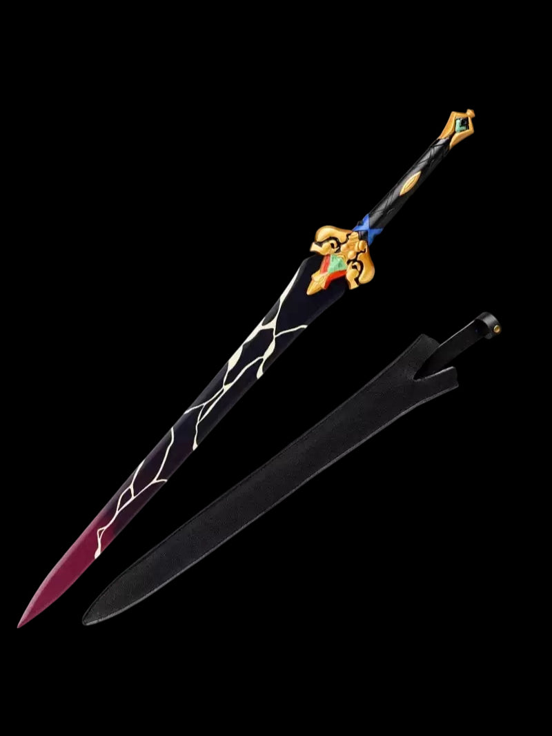 Stainless Steel Fragmented Blade Honkai Star Rail Blade Cosplay Sword, Unsharpened Replica Prop for Collection & Cosplay