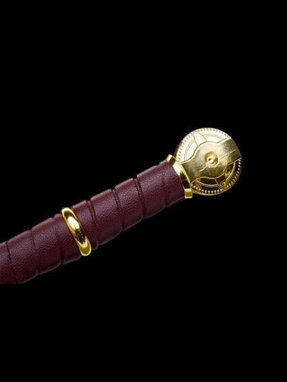 Elden Ring Royal Straight Sword Stainless Steel Replica, Unsharpened Cosplay Weapon for Display Decoration & Collection