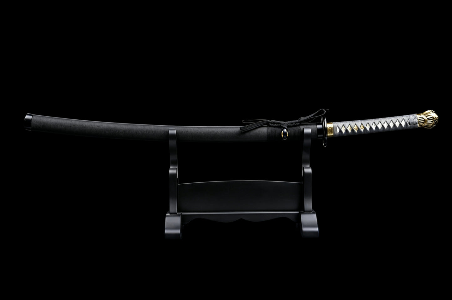 Elden Ring Moonveil Katana, Tarnished Player Legend Magic Samurai Sword, Full Tang Forged 5160 Spring Steel Sharp Blade, 106cm Full Size Solid Wood Handle Alloy Fittings Solid Wood Leather Wrapped Scabbard for Cutting Training Cosplay Collection