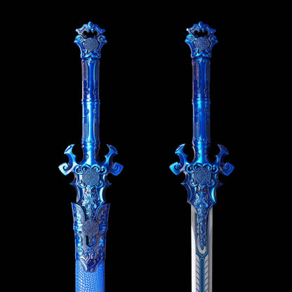 Demon Sword ~ Azure (Forged from High Manganese Steel)幽蓝