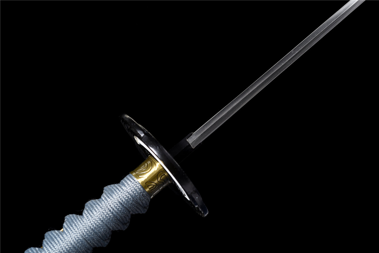 Elden Ring Moonveil Katana, Tarnished Player Legend Magic Samurai Sword, Full Tang Forged 5160 Spring Steel Sharp Blade, 106cm Full Size Solid Wood Handle Alloy Fittings Solid Wood Leather Wrapped Scabbard for Cutting Training Cosplay Collection