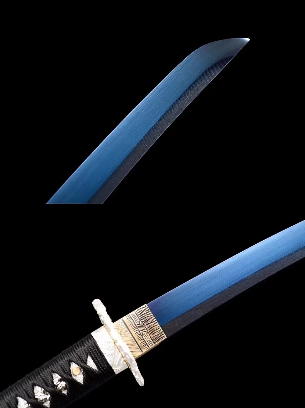 sssangyong（High temperature blueing process of manganese steel）katana,Short knife