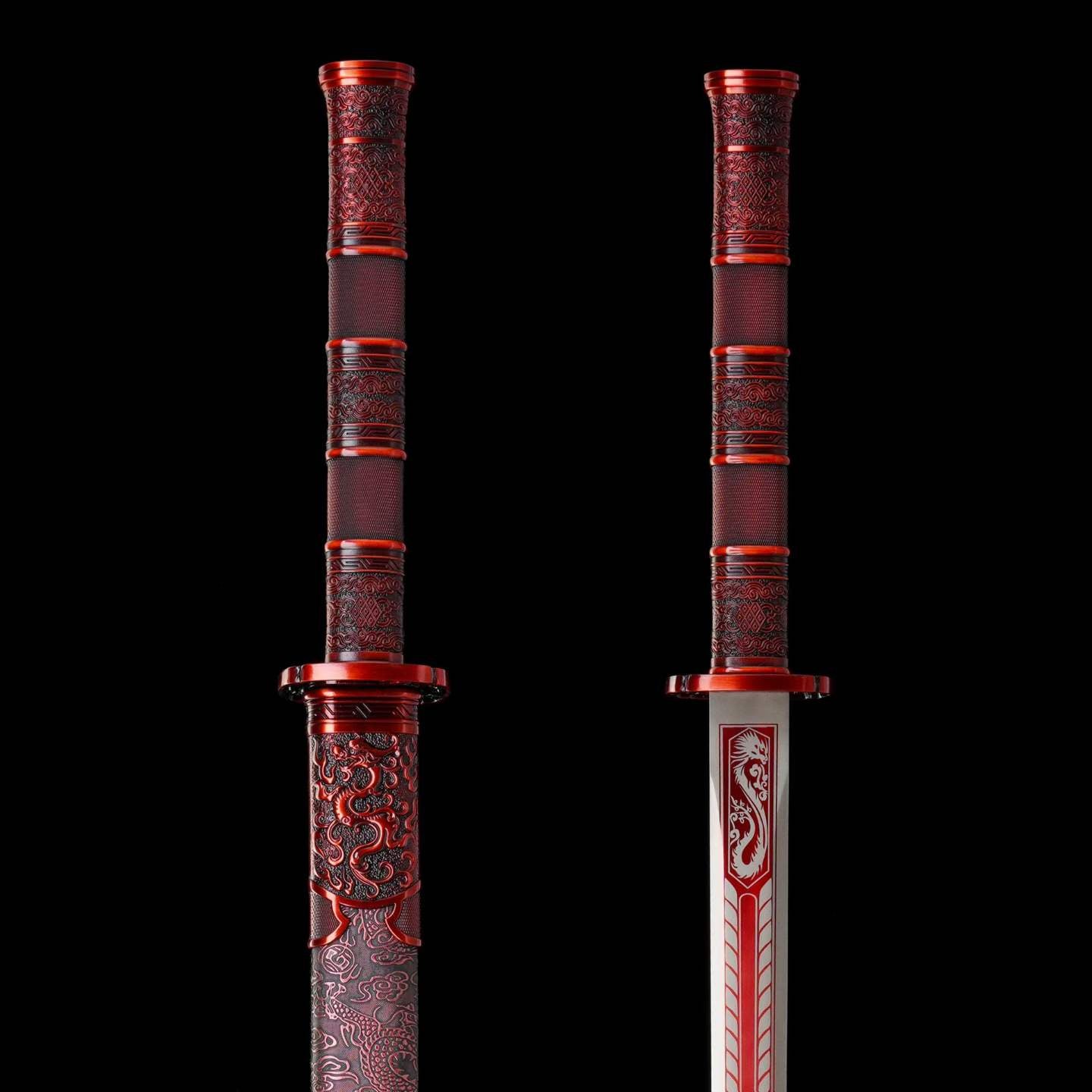 Luochen Sword (Forged from High-Manganese Steel)落尘剑