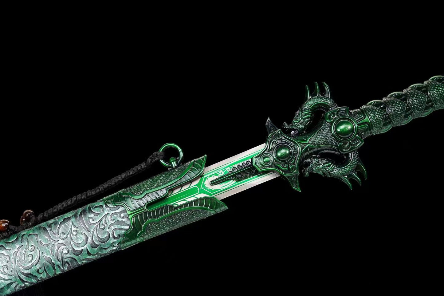 Dragon King Sword Green Sword of Good Luck 龙皇战剑