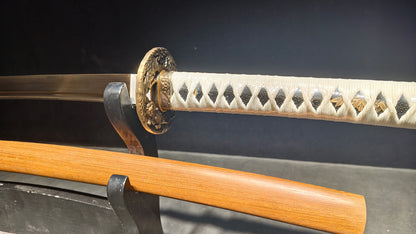 golden legend（Spring steel quenched golden color）katana