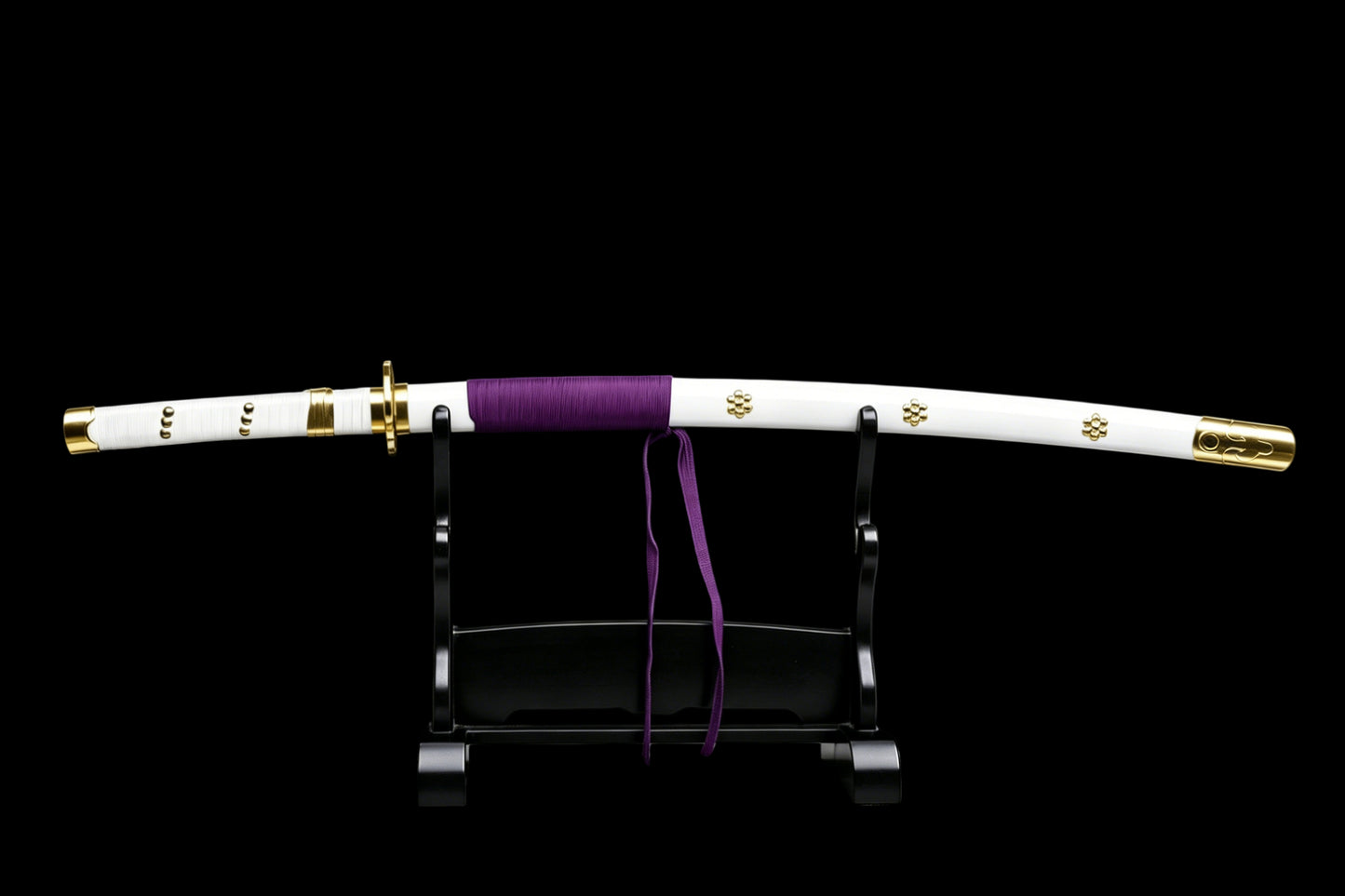 Nidai Kitetsu Katana, One Piece Roronoa Zoro Sword, Full Tang 1095 High Carbon Steel Forged Sharp Blade
