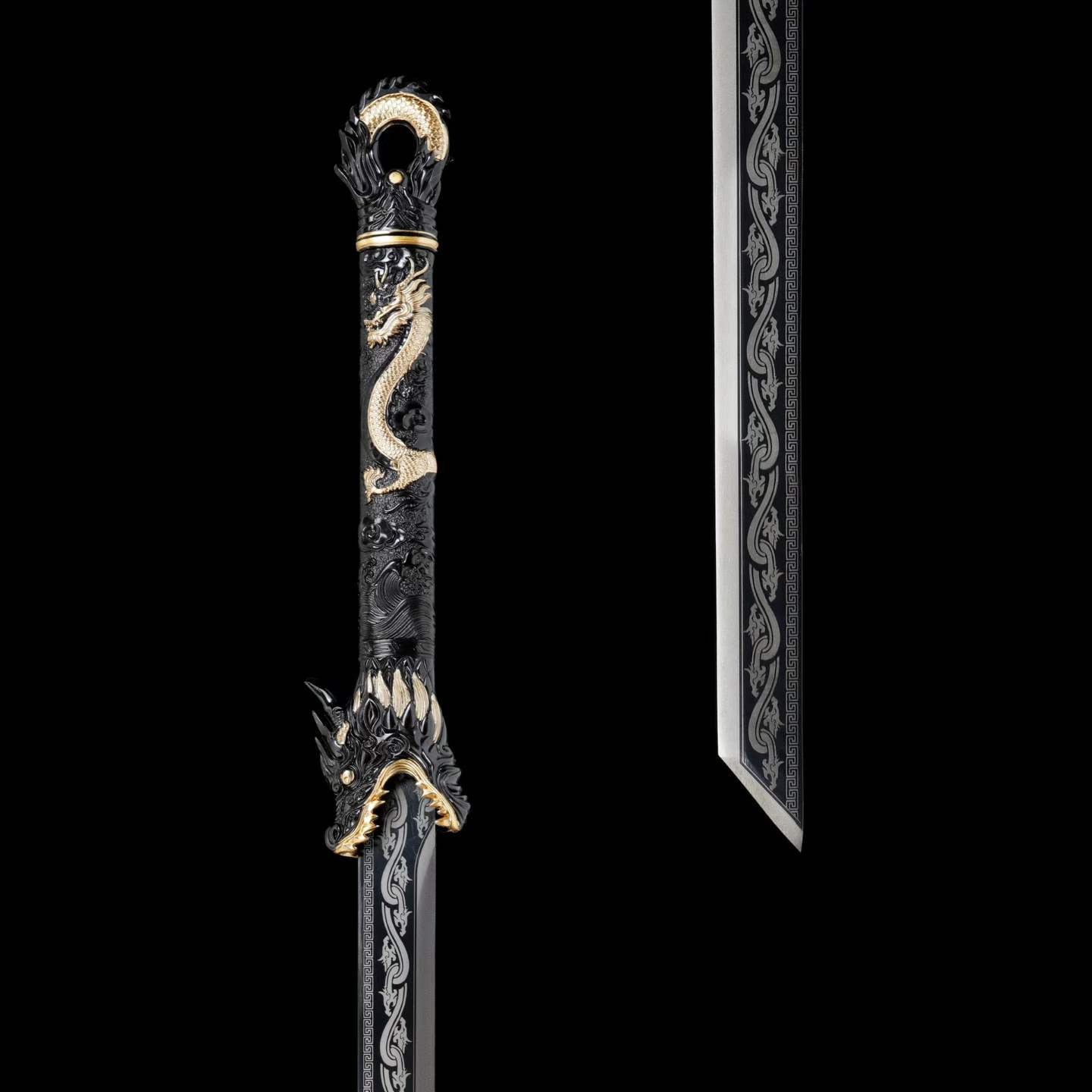 Dragon Scale Warblade (Forged from High-Manganese Steel)龙鳞战刃