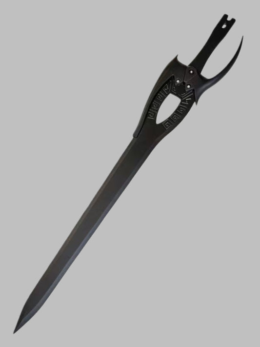 Peerless Black Sword (Stainless Steel), blunt blade, unsharpened.