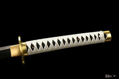 Wado Ichimonji Katana, One Piece Roronoa Zoro Sword, Full Tang 1095 High Carbon Steel Forged Sharp Blade