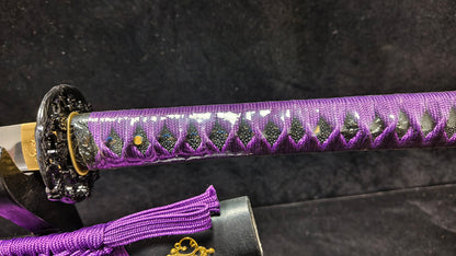 Purple Yama(Spring steel forging process) katana  (c60)