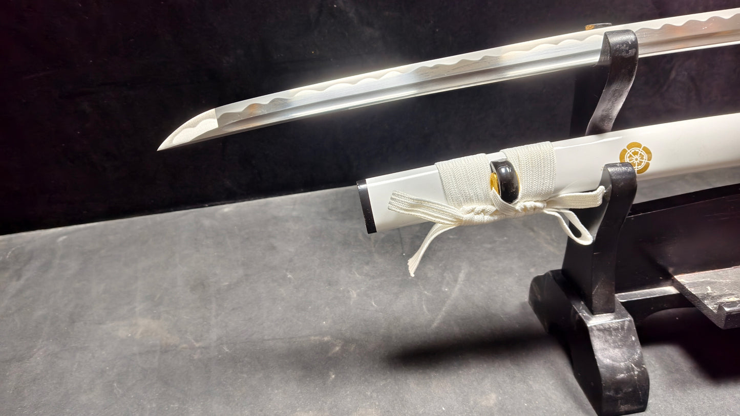 Demon Slayer（Spring steel forged）Push grinding process，extremely sharp,katana, Agatsuma Zenitsu