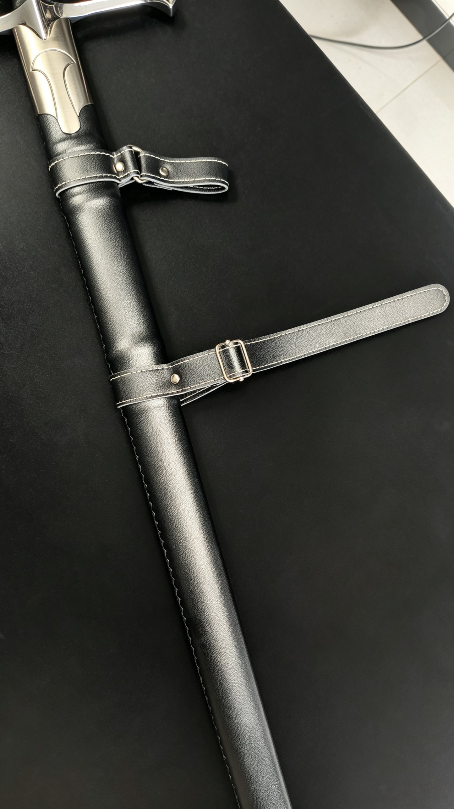 Lord of the Rings Aragorn Narsil Sword, Full Tang 65 Manganese Steel Forged Sharp Blade, High-Gloss Stainless Steel Fittings Real Sword