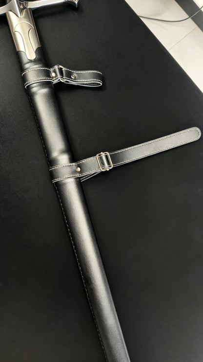 Lord of the Rings Aragorn Narsil Sword, Full Tang 65 Manganese Steel Forged Sharp Blade, High-Gloss Stainless Steel Fittings Real Sword