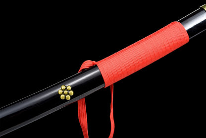 Black Enma Katana, One Piece Roronoa Zoro Sword, Full Tang 1095 High Carbon Steel Forged Sharp Blade