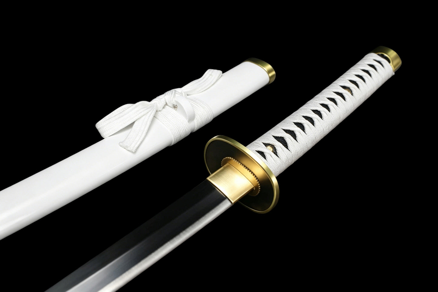 Wado Ichimonji Katana, One Piece Roronoa Zoro Sword, Full Tang 1095 High Carbon Steel Forged Sharp Blade