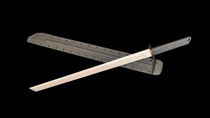 Tactical Knife (White Blade) — "Blade of Ice and Snow" (9SiCr Forged)