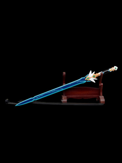 Honkai Star Rail Yanqing Flying Sword Stainless Steel Cosplay Weapon, Unsharpened Replica Prop for Collection & Cosplay