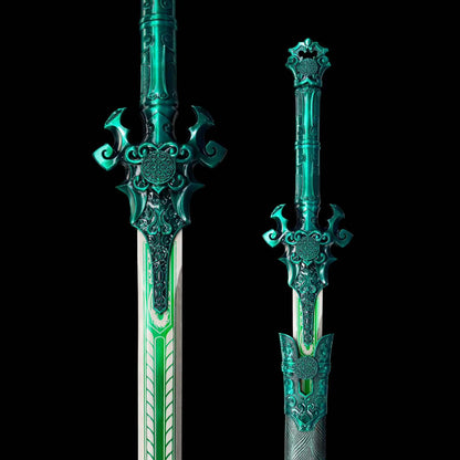 Demon Sword ~ Azure Flame (Forged from High Manganese Steel)青炎
