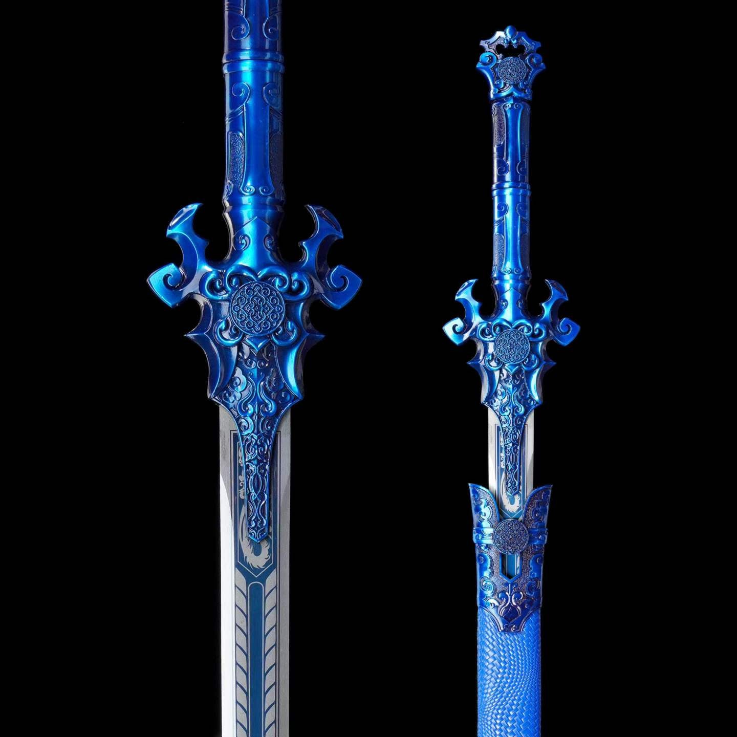 Demon Sword ~ Azure (Forged from High Manganese Steel)幽蓝