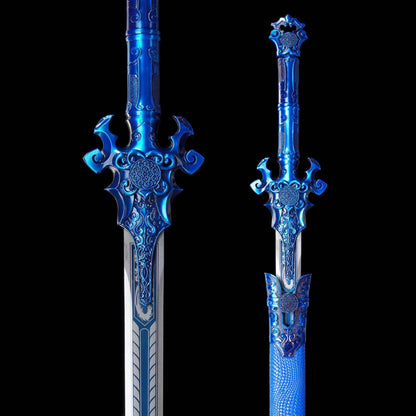 Demon Sword ~ Azure (Forged from High Manganese Steel)幽蓝
