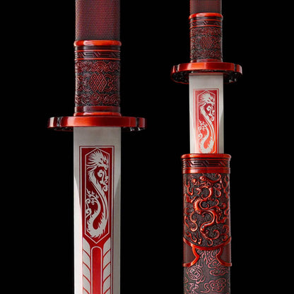 Luochen Sword (Forged from High-Manganese Steel)落尘剑