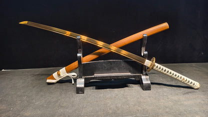 golden legend（Spring steel quenched golden color）katana