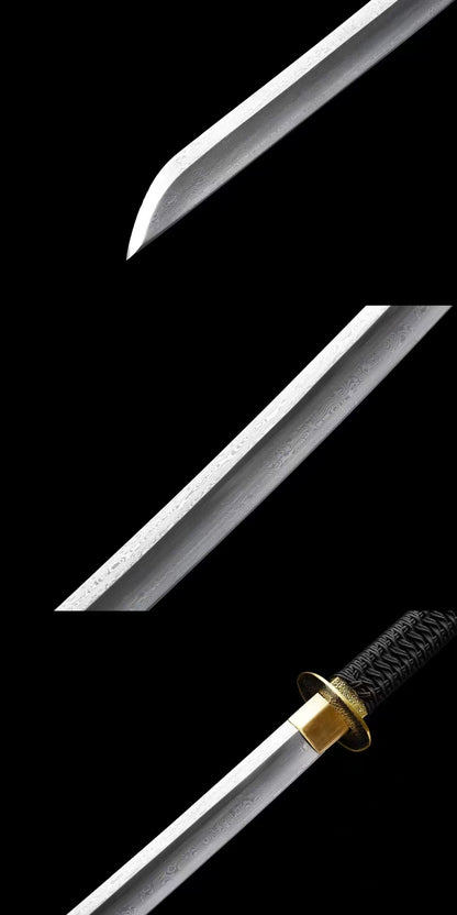 Waist knife Tang sword reverse blade腰刀唐刀反刃黑色款