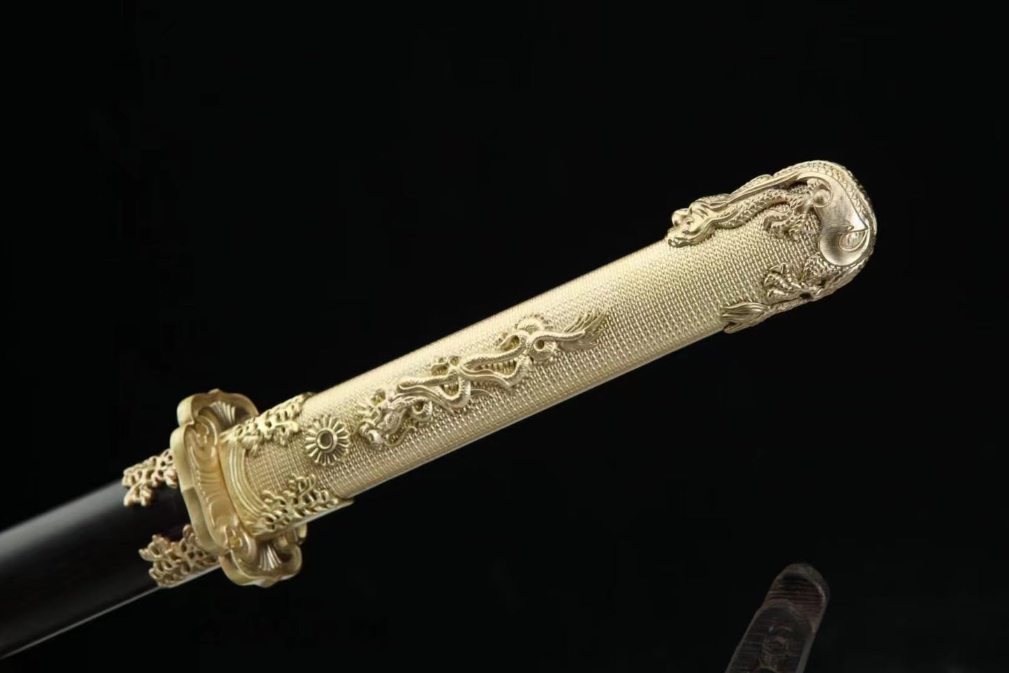water dragon（Patterned Steel Forged-Ebony Scabbard）