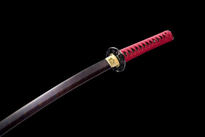 Red Plum（ Pattern steel forging process）katana(B70)