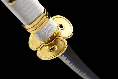 Nidai Kitetsu Katana, One Piece Roronoa Zoro Sword, Full Tang 1095 High Carbon Steel Forged Sharp Blade