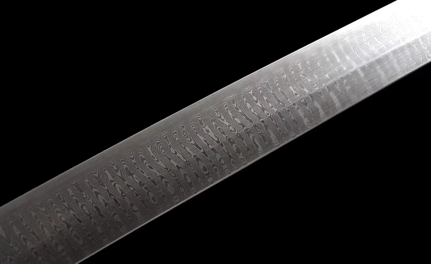 Crane Samurai（Patterned Steel Forged Ladder Pattern）katana