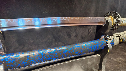 （T10 forging process, burnt blade）katana