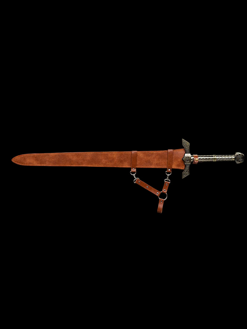 Elden Ring Banished Knight's Greatsword Stainless Steel Replica Sword, Unsharpened Cosplay Weapon for Collection & Costume Display