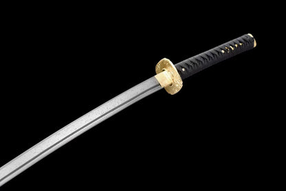 red moon（Pattern steel forged, stone washed pattern circle pattern）katana