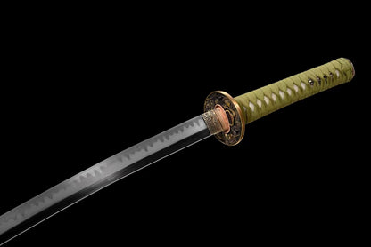 green dragon（T10 forged earth-covered burning blade）katana