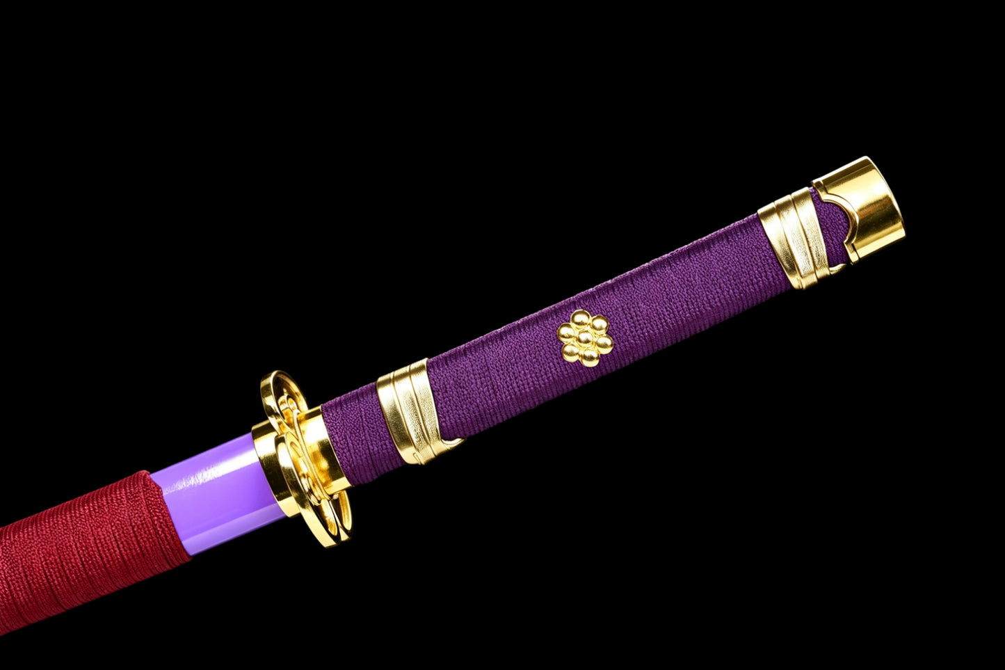 Enma Katana, Roronoa Zoro One Piece Sword, Full Tang 1095 High Carbon Steel Forged Sharp Blade