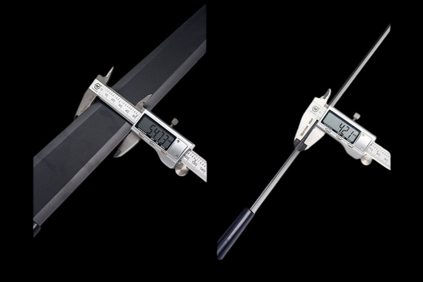 Peerless Black Sword (Stainless Steel), blunt blade, unsharpened.