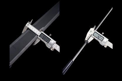 Peerless Black Sword (Stainless Steel), blunt blade, unsharpened.