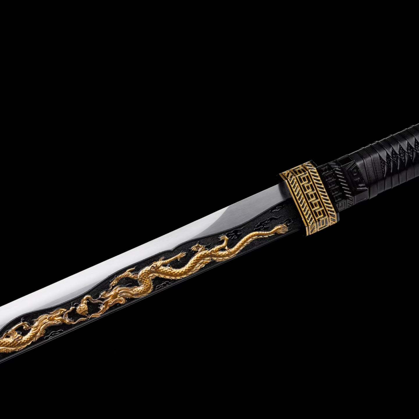 Integrated Full Tang High Manganese Steel Xingchen Dao, Zhao Kongcheng Replica From Slay The Gods, Sharp Blade, Alloy Fittings Solid‑Wood Artificial Leather‑Wrapped Scabbard, Wood Cord‑Wrapped Handle Anime Collectible Sword