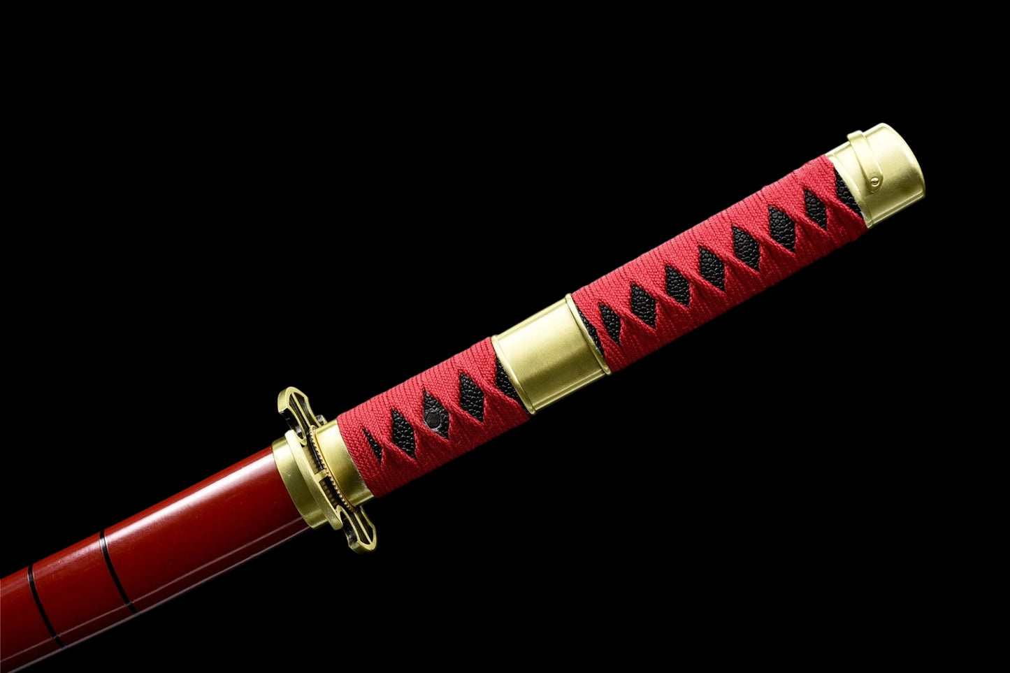 Sandai Kitetsu Katana, One Piece Roronoa Zoro Sword, Full Tang 1095 High Carbon Steel Forged Sharp Blade