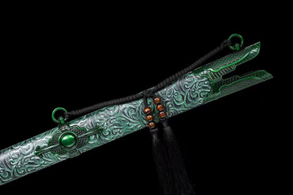 Dragon King Sword Green Sword of Good Luck 龙皇战剑