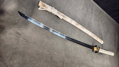 black blade（T10 covered earth burnt blade quenched black）katana