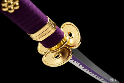 Enma Katana, Roronoa Zoro One Piece Sword, Full Tang 1095 High Carbon Steel Forged Sharp Blade