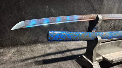 （T10 forging process, burnt blade）katana